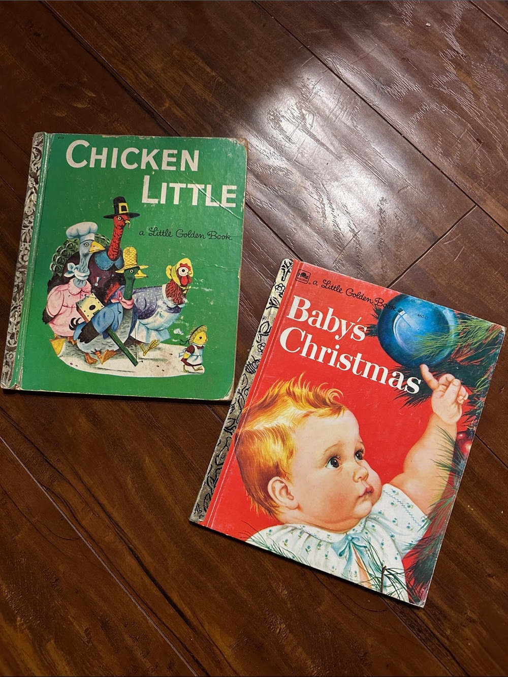 Vintage Little Golden Books Richard Scarry Chicken Little 1960 Baby's Christmas